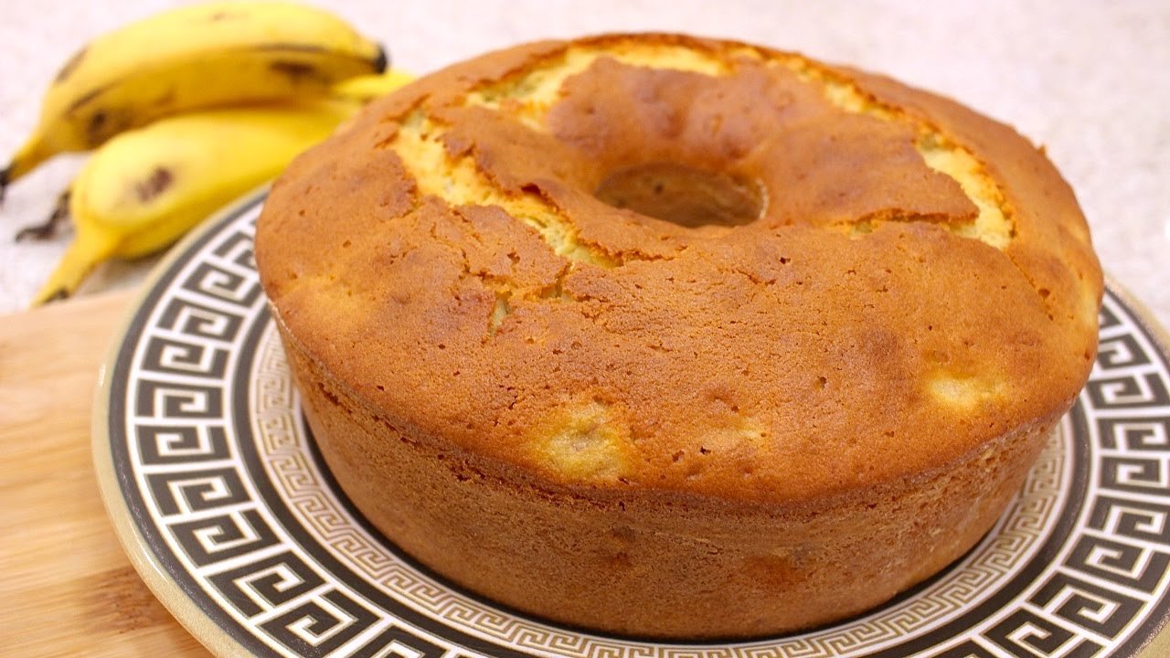 Bolo de Banana Simples no Liquidificador