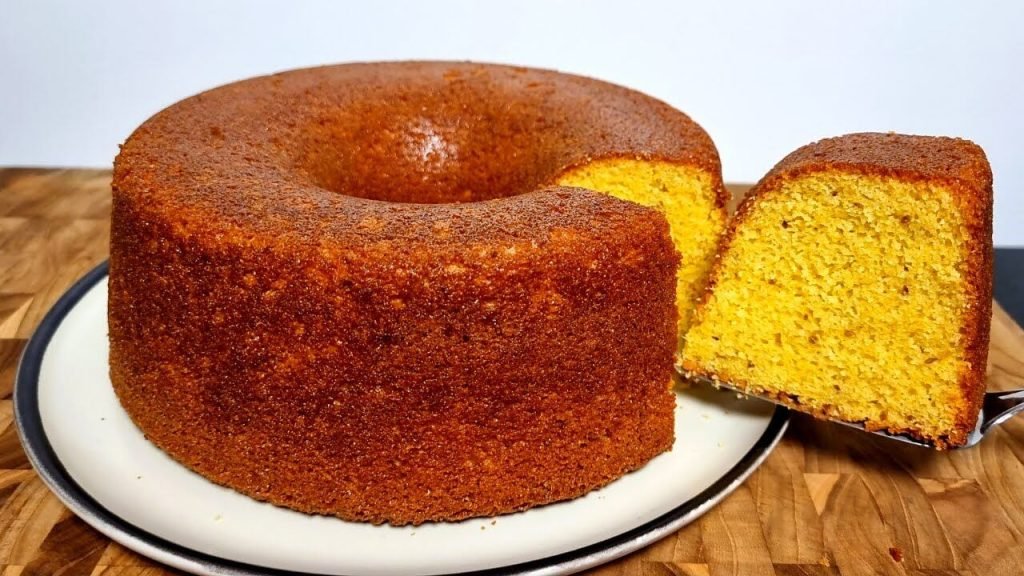 Bolo de Fubá com Laranja Fofinho