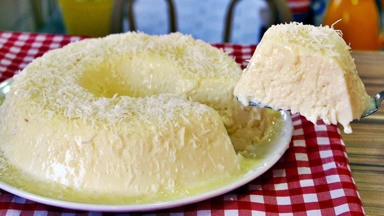 Pudim de Leite com Coco