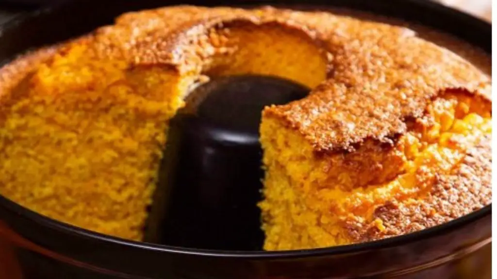 Bolo de cenoura com bicarbonato