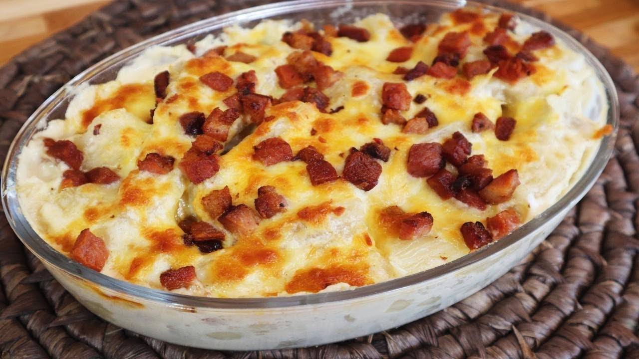 Aipim com Calabresa ao Forno