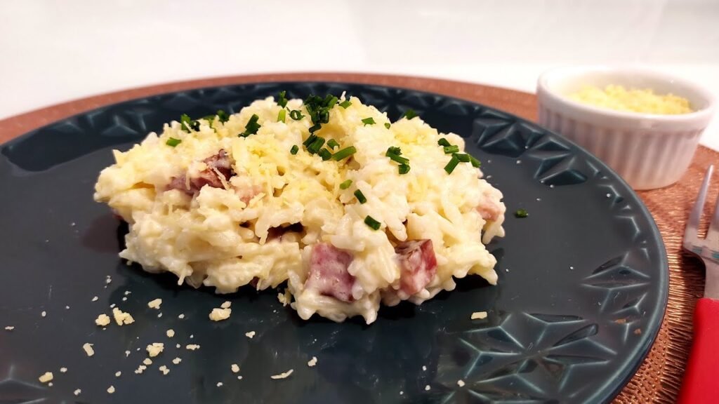 Arroz à Carbonara