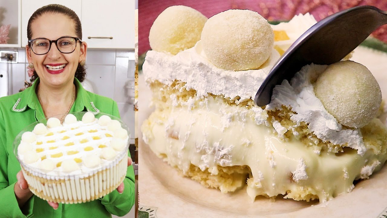 Bolo de Abacaxi com Beijinho