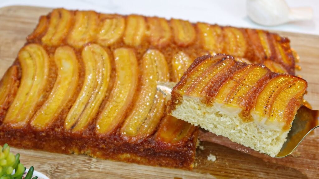 Bolo de Banana Caramelizada