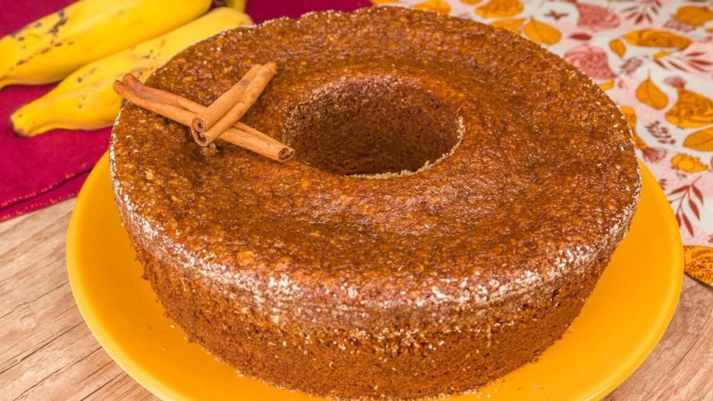 bolo de banana com aveia