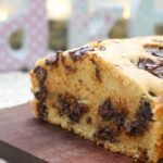 bolo de baunilha com chocolate