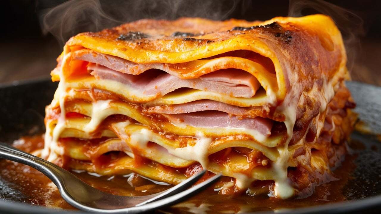 Lasanha de Presunto e Queijo