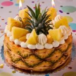 Bolo de Abacaxi de Aniversário