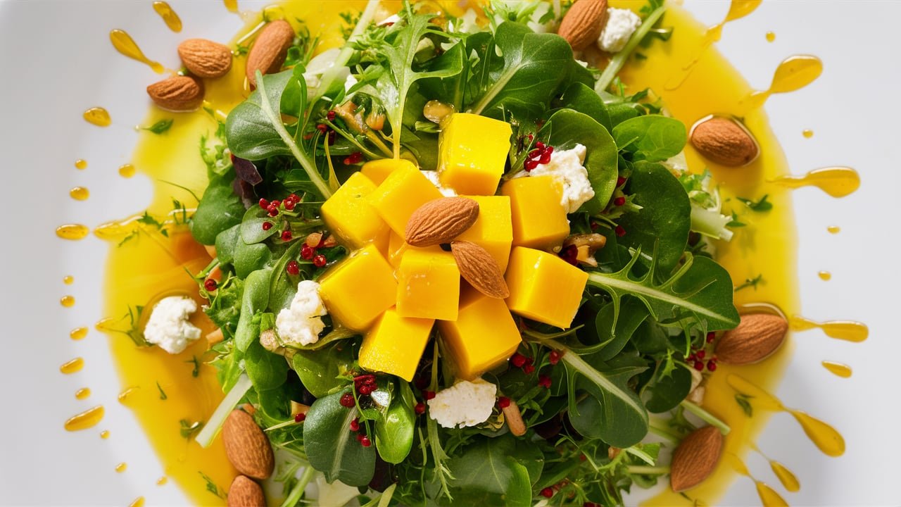 Salada Verde com Frutas e Nozes