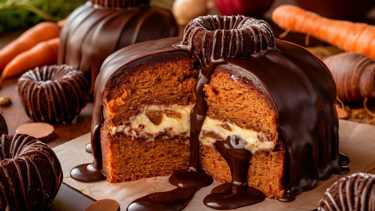 Bolo Bombom de Cenoura