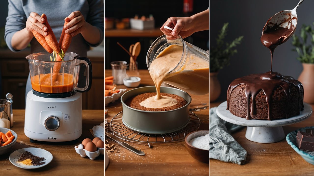 Bolo de Cenoura com Cobertura de Chocolate Bimby