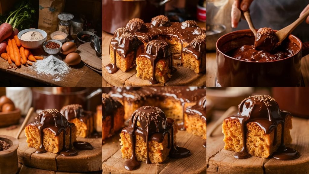 Bolo de Cenoura no Pote Quadrado