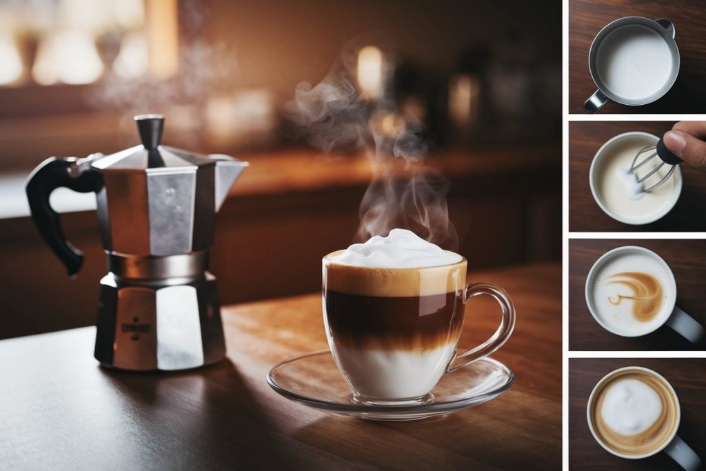 Do café à espuma: cada etapa para o cappuccino perfeito.