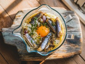 Receita de Omelete de Sardinha no Liquidificador