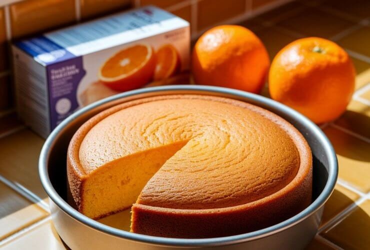 Bolo de Laranja com Massa Pronta