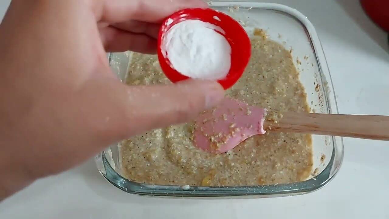 bolo de banana na airfryer com aveia
