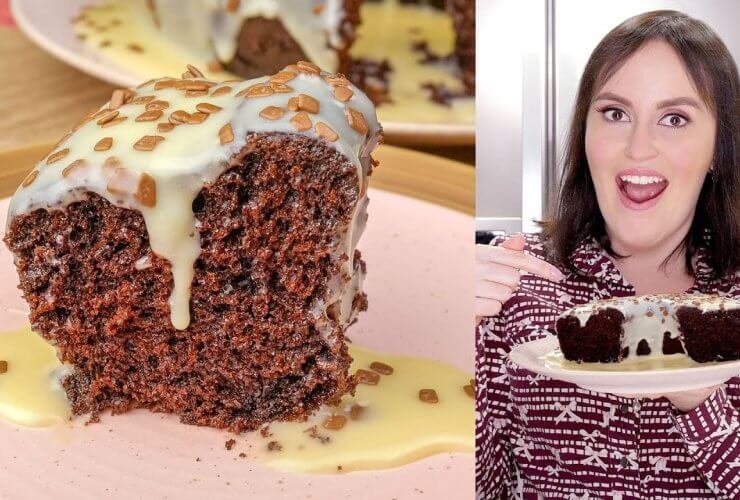 bolo de chocolate na airfryer