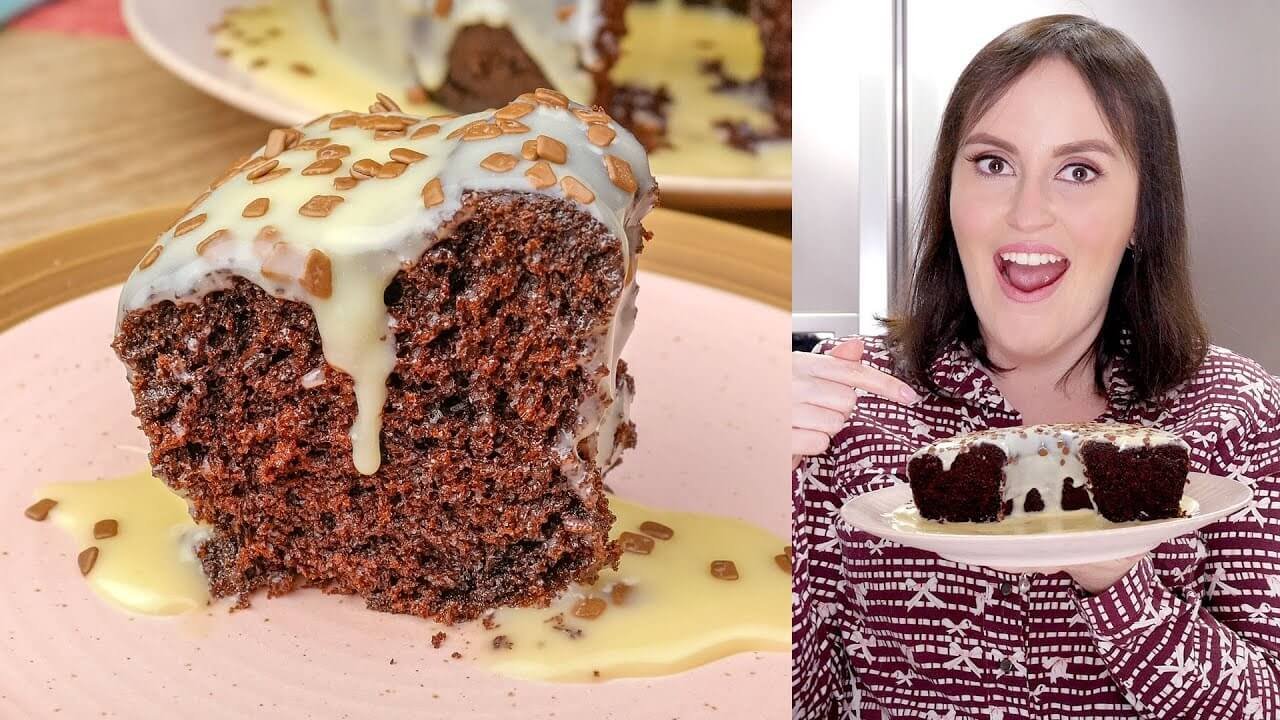 bolo de chocolate na airfryer
